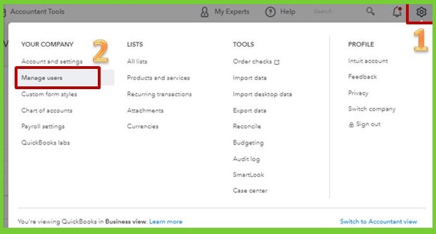 Changing User Access in QuickBooks online